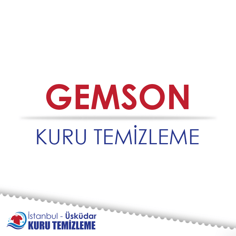 Gemson Kuru Temizleme : Kapak Görseli